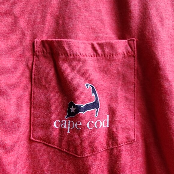 Cuffy's Cape Cod Red American Classic Scoop Neck T-Shirt Size Large - Picture 8 of 16